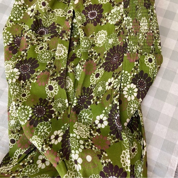 Artizia Wilfred City lights floral mini dress green white sweetheart neckline 8 - Picture 7 of 14